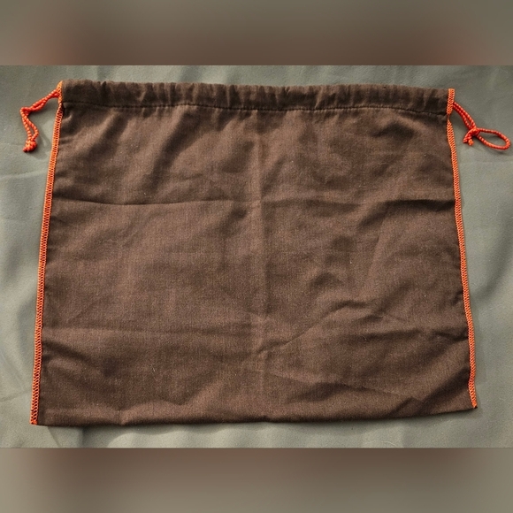 NEW Large XL Coach Brown Red Drawstring Dust Bag Cover Pouch Handbag Purse Tote - Picture 3 of 7